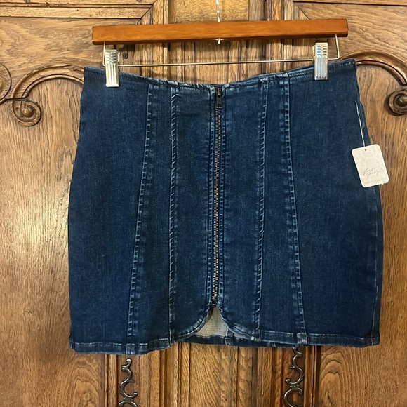 Free People Layla Denim Mini Skirt - Picture 11 of 16